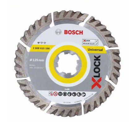 BOSCH DIAMOND CUTTING BLADE X-LOCK 125 X 22.23 X 2 X 10 